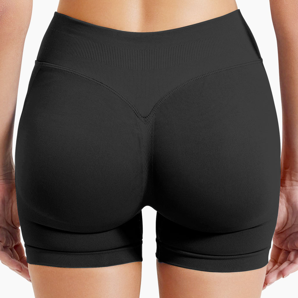 Seamless Scrunch Butt Lift Yoga Shorts – High Waisted Sculpting Gym Shorts