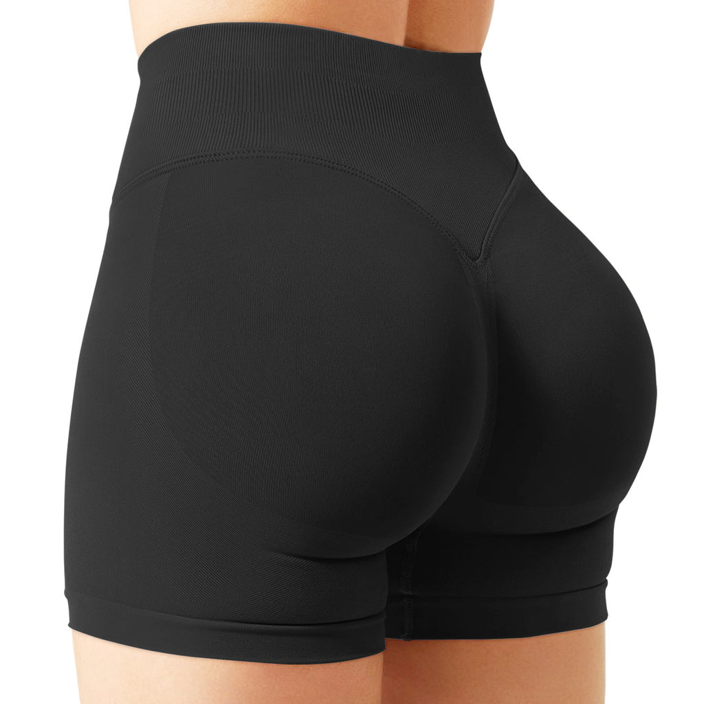 Seamless Scrunch Butt Lift Yoga Shorts – High Waisted Sculpting Gym Shorts